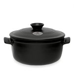 Cocotte Ronde Flame 2,5 L Noire Emile Henry